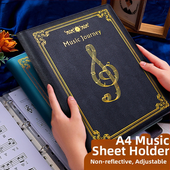 Хенгсин кожен клип за нотни листове, модел Music Score-01, еднолентов щипков механизъм, A4 съвместим