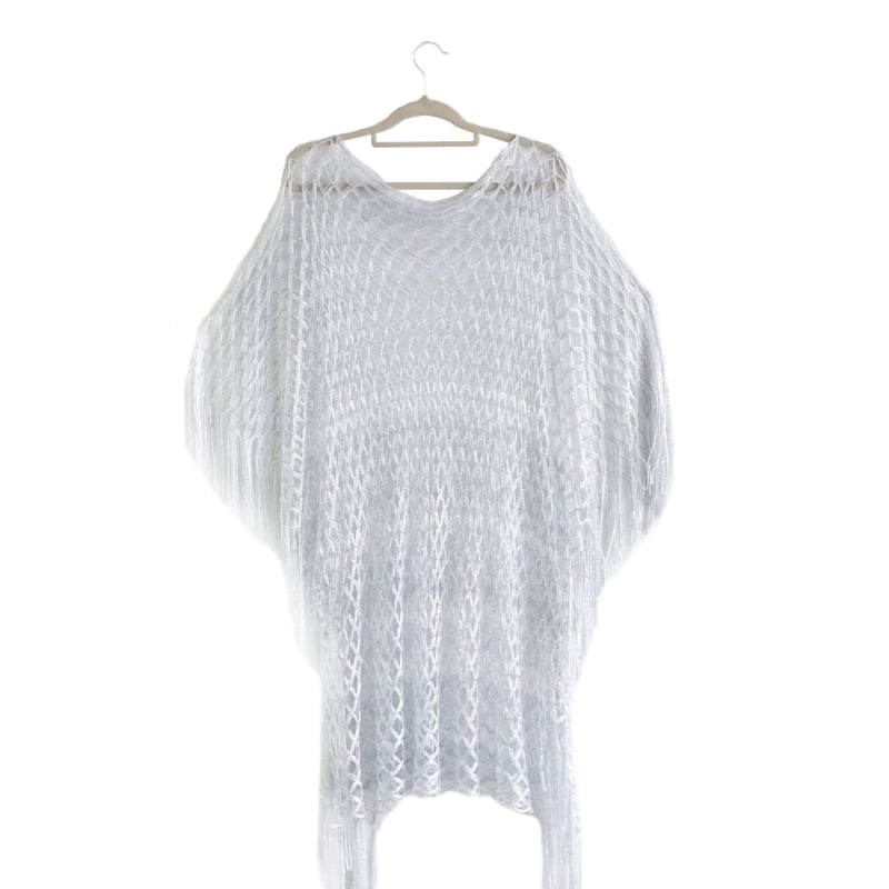 Caika γυναικείος παραλιακός κάλυπτος με διάτρητη πλέξη και προστασία από τον ήλιο, πολυεστέρας, επένδυση πολυεστέρας, 261 γρ