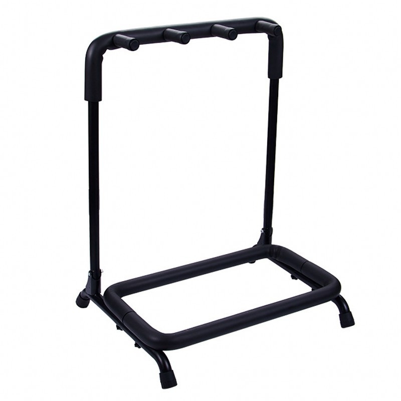 Στήριξη προβολής κιθάρων για πολλαπλά όργανα — χωρητικότητα 3/5/7/9 κιθάρες, μεταλλική κατασκευή από σωλήνες σιδήρου με επένδυση προστασίας, κατάλληλο για μουσικά όργανα, μάρκα MEXES