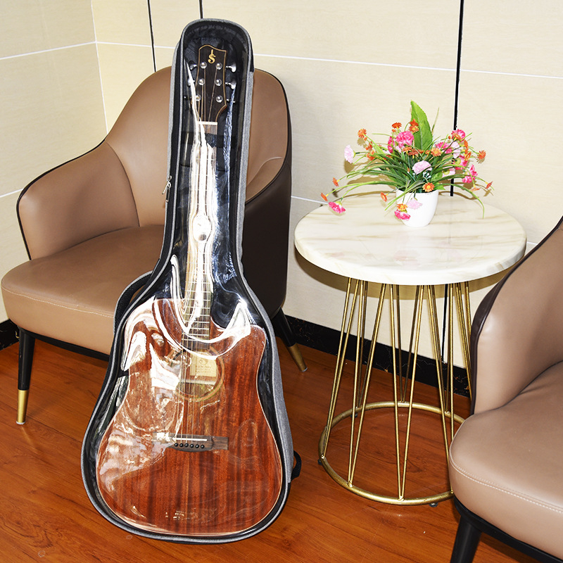 Китарна чанта KAMANY TM-12 от Oxford плат, полиестерна подплата, ултралек дизайн и извита презрамка