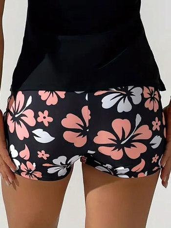 Γυναικείες μποξέρ μαγιό με επένδυση, αντιολισθητικό σχέδιο, εξωτερικός ύφασμα πολυεστέρα/νάιλον, επένδυση από σπάντεξ (18%), μάρκα 25A007XF114, για κολύμβηση και αθλητισμό στο νερό