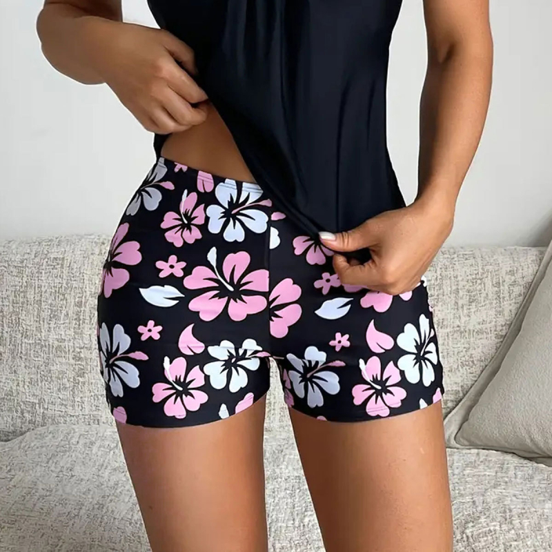 Γυναικείες μποξέρ μαγιό με επένδυση, αντιολισθητικό σχέδιο, εξωτερικός ύφασμα πολυεστέρα/νάιλον, επένδυση από σπάντεξ (18%), μάρκα 25A007XF114, για κολύμβηση και αθλητισμό στο νερό