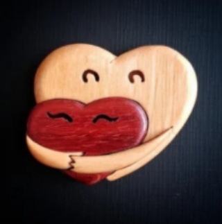 Dance collection pandantiv decorativ din boxwood, lemn, stil modern