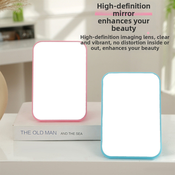 Настолно огледало Mingxiang — рамка PU/PS/PVC, огледало от алуминий, подходящо за спалня, търговски помещения и баня