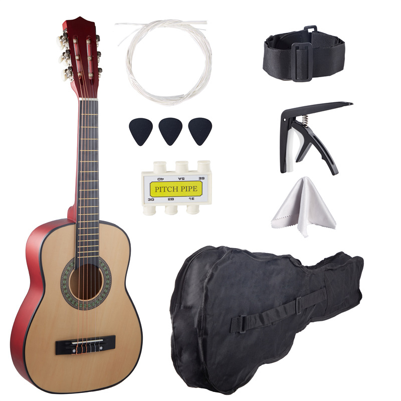 HM κλασική ακουστική κιθάρα με basswood top, back, sides και fretboard