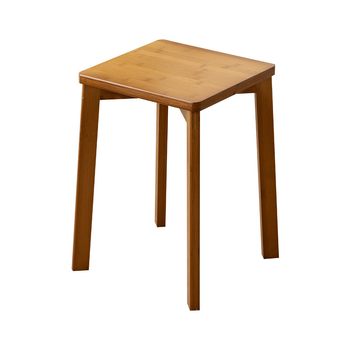 Детска бамбукова пейка – модерен минималистичен квадратен табурет, фабрично производство