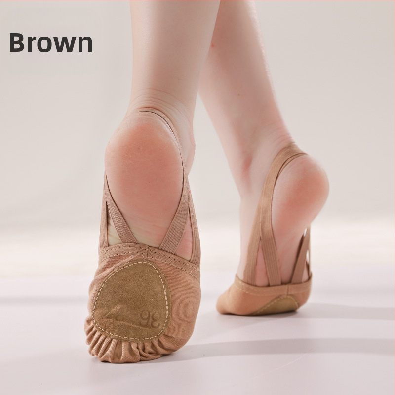 Iron Arrow Pieaugušo Deju Kurpes - Mīksta Zole, Elpojošas un Vieglas, Zoles No Govju Ādas, Augšdaļa No Kokvilnas Auduma, Baletam un Mūsdienu Dejām