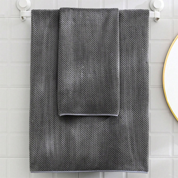 Koralinis fliso rankšluostis voniai, paprastas audimas, 200–300 g, didelis sugeriamumas