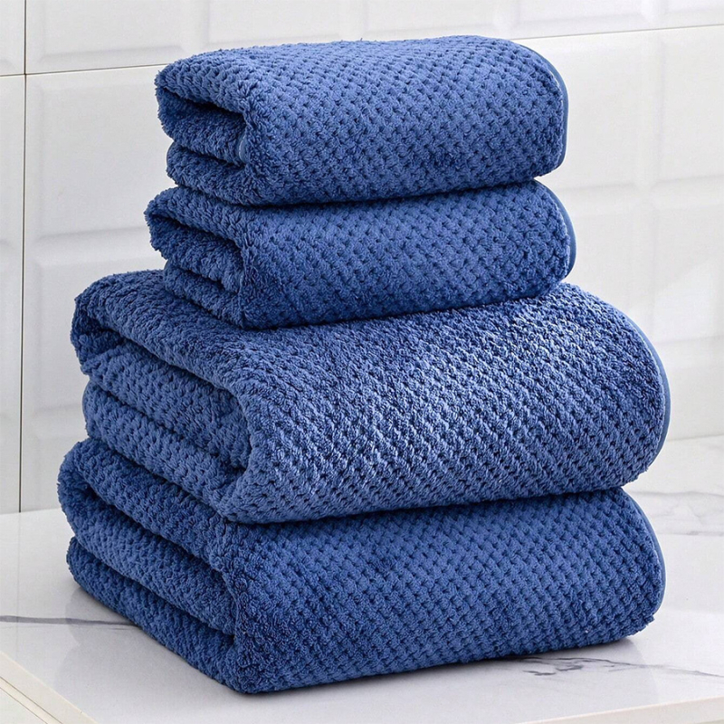 Koralinis fliso rankšluostis voniai, paprastas audimas, 200–300 g, didelis sugeriamumas