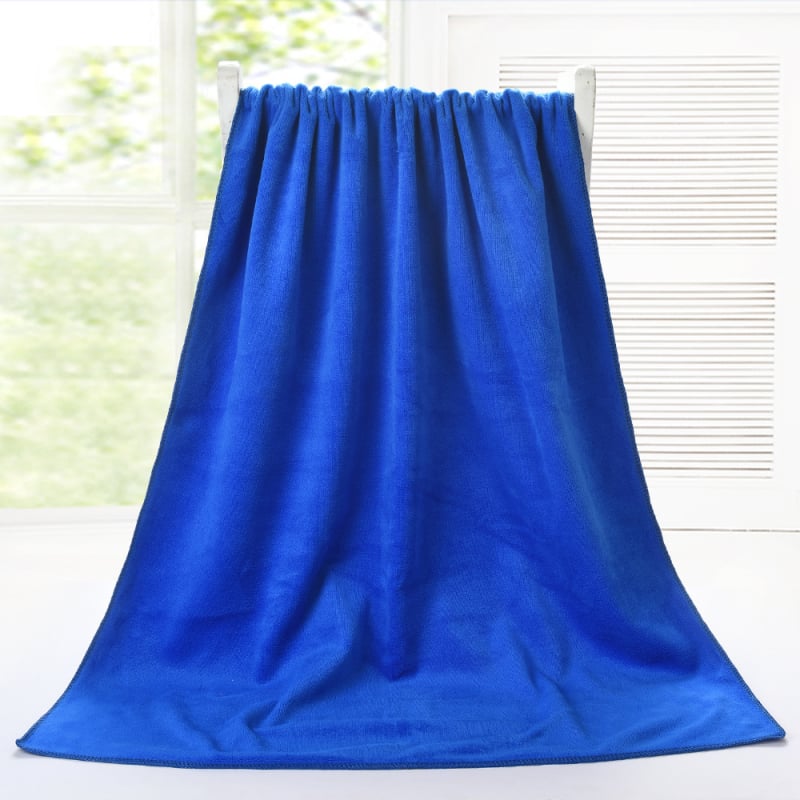 Mikropluošto vonios ir paplūdimio rankšluostis, 200–300 g, 100D siūlai, pritaikytas apdorojimas