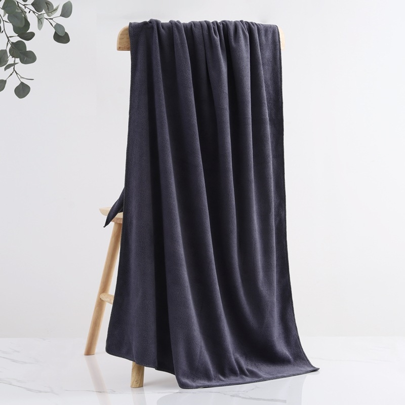 Mikropluošto vonios ir paplūdimio rankšluostis, 200–300 g, 100D siūlai, pritaikytas apdorojimas