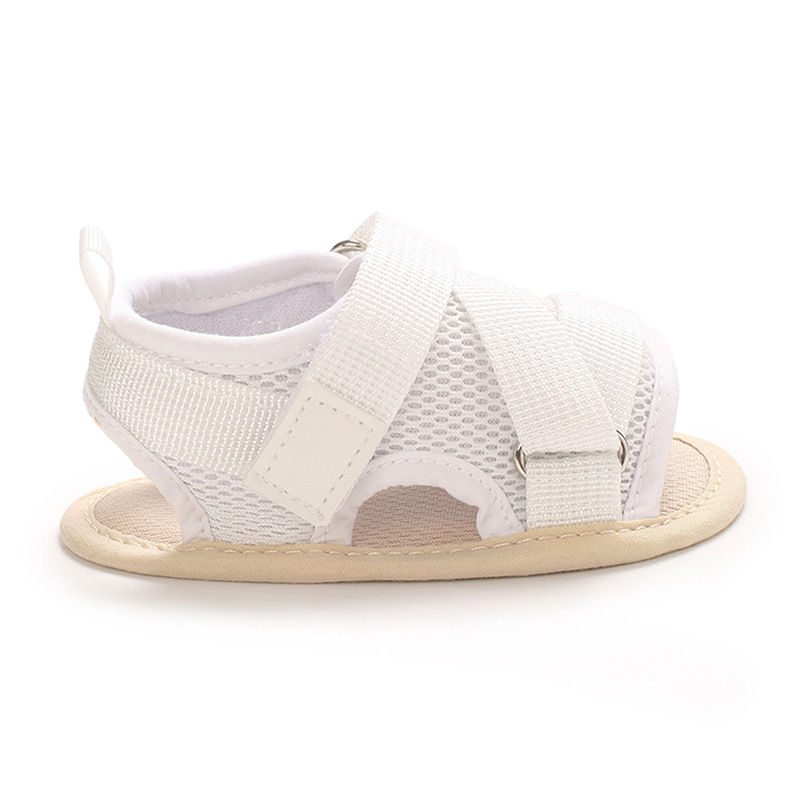 Sandale pentru copii mici – din pânză de bumbac, cu deget deschis, talpă moale, respirante, antiaderente, 12-36 luni