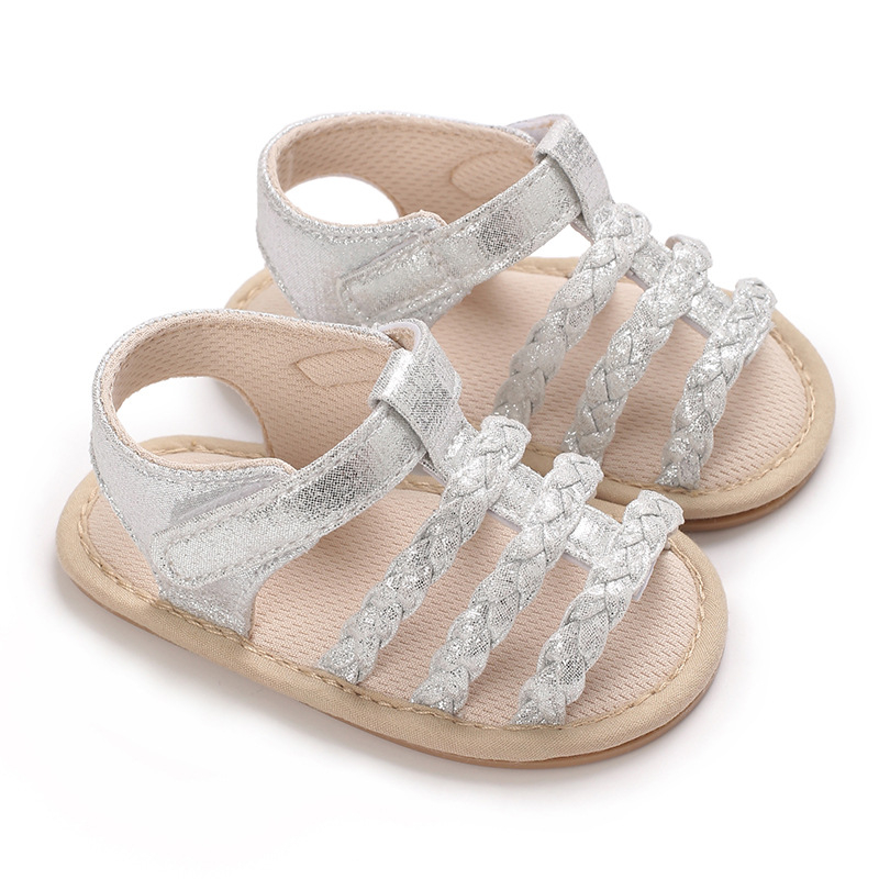 Ljetne sandale za djevojčice od 0 do 1 godine, prozračne, s protukliznom gumom i Velcro zatvaranjem.