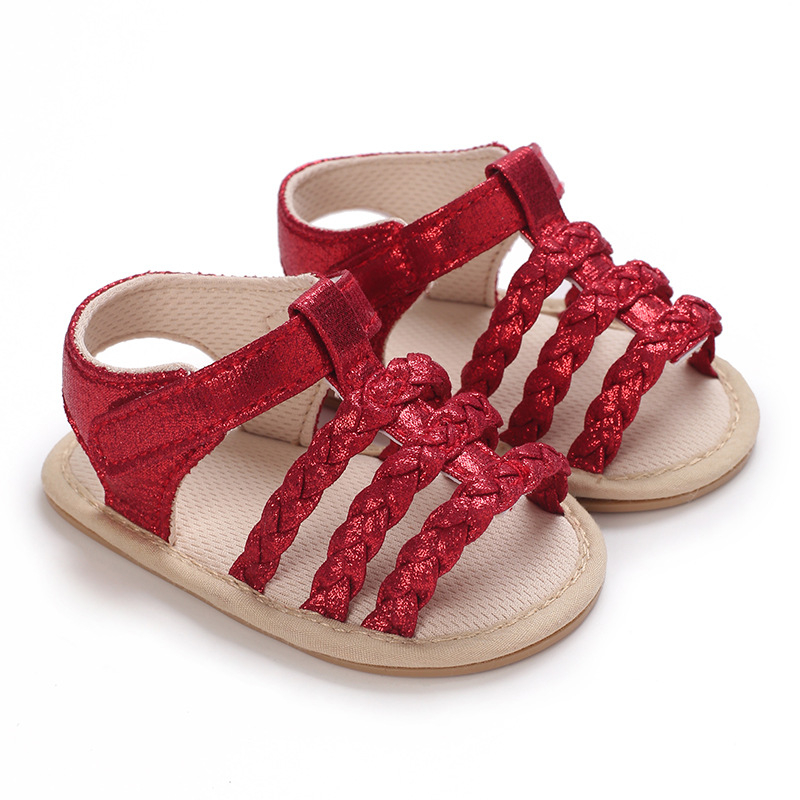 Ljetne sandale za djevojčice od 0 do 1 godine, prozračne, s protukliznom gumom i Velcro zatvaranjem.