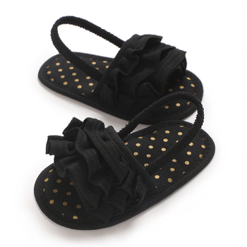 Sandale za bebe djevojčice — PU potplat, gornji dio od pamuka, uložak od tkanine, unutrašnjost od pamuka, uzrast 6–12 mjeseci