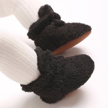 Βρεφικά παπούτσια για 12–36 μήνες, άνω μέρος από βαμβακερό ύφασμα, ψηλό ύφος, διατηρούν τη ζεστασιά