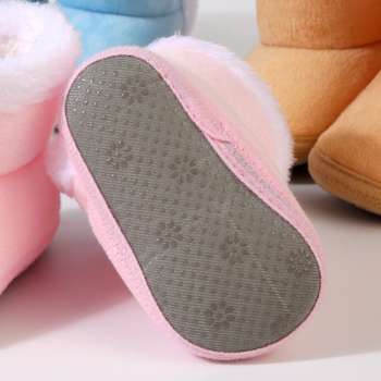 Dječje zimske visoke cipele s Velcro zatvaračem, kompozitna potplat, podstava od pamukastog pliša, za dob 0–15 mjeseci