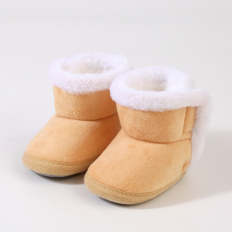 Dječje zimske visoke cipele s Velcro zatvaračem, kompozitna potplat, podstava od pamukastog pliša, za dob 0–15 mjeseci