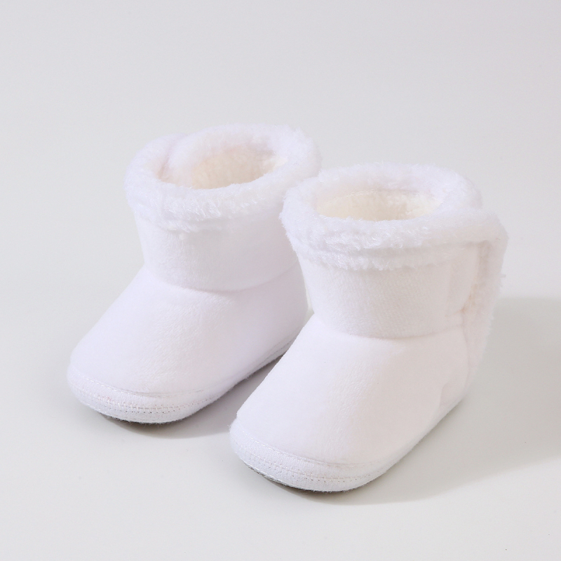 Dječje zimske visoke cipele s Velcro zatvaračem, kompozitna potplat, podstava od pamukastog pliša, za dob 0–15 mjeseci