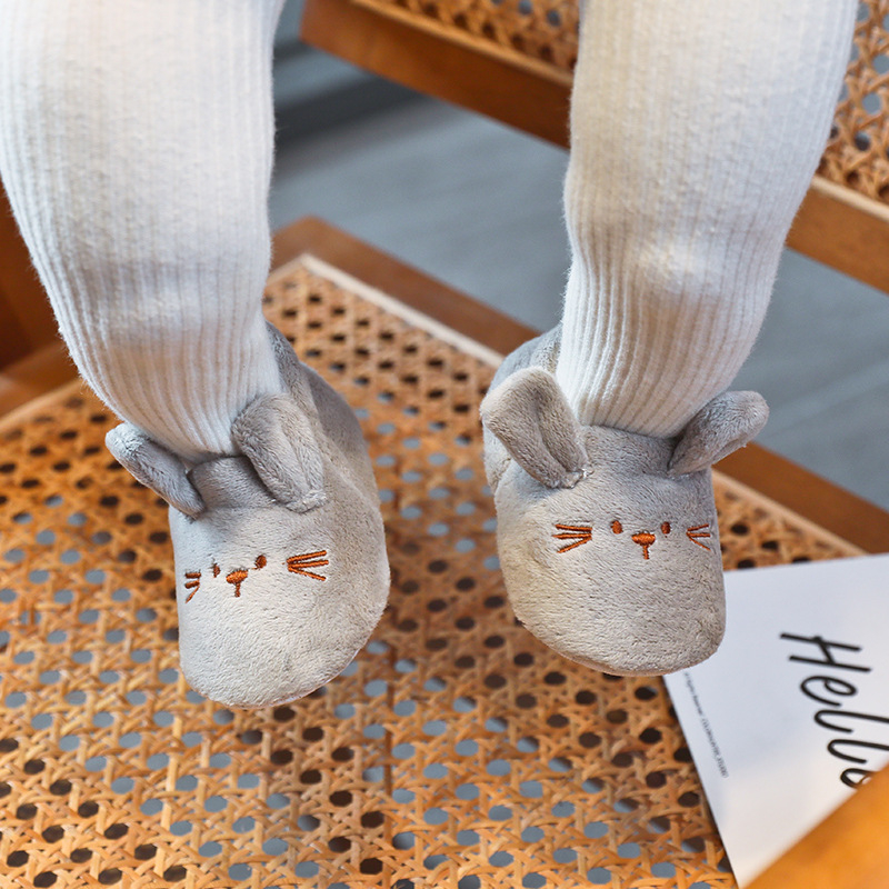 Pantofi de mers pentru copii cu partea superioară din bumbac, model animal, respirabili, pentru 12–36 de luni, încălțăminte casual