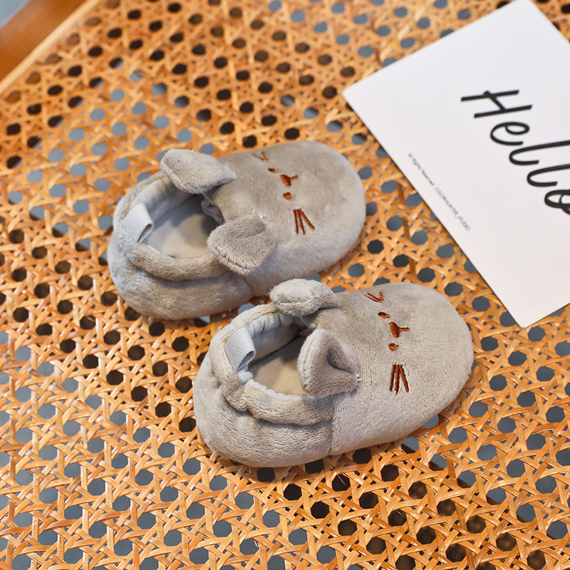 Pantofi de mers pentru copii cu partea superioară din bumbac, model animal, respirabili, pentru 12–36 de luni, încălțăminte casual