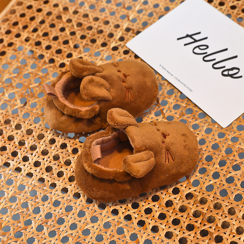 Pantofi de mers pentru copii cu partea superioară din bumbac, model animal, respirabili, pentru 12–36 de luni, încălțăminte casual