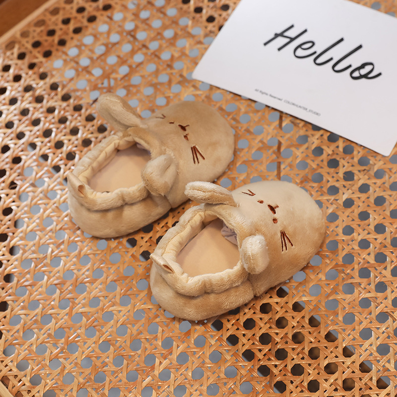 Pantofi de mers pentru copii cu partea superioară din bumbac, model animal, respirabili, pentru 12–36 de luni, încălțăminte casual