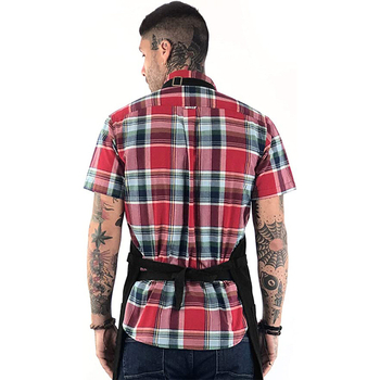 Cainis ποδιά από καμβά και PU δέρμα, αμάνικη, αντι-βρωμική, μοντέρνος μινιμαλιστικός σχεδιασμός, με δυνατότητα προσαρμογής λογότυπου