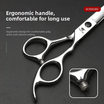 Ножици за подстригване, Fanru, дебелина 7, с лицензирана частна марка