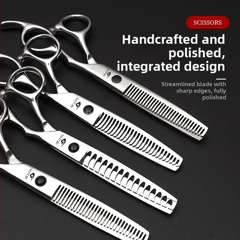 Ножици за подстригване, Fanru, дебелина 7, с лицензирана частна марка