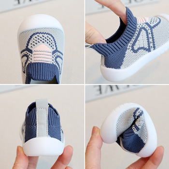 Unisex βρεφικά παπούτσια με διαπνοή, πάνω μέρος από βαμβακερό ύφασμα, αντιολισθητική σόλα, για όλες τις εποχές, σε σχέδιο ιαπωνικού στυλ.