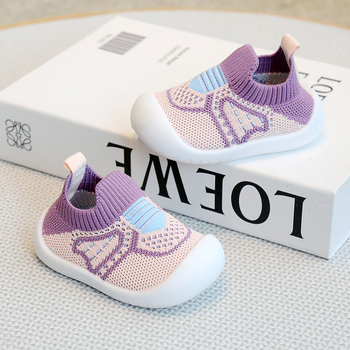 Unisex βρεφικά παπούτσια με διαπνοή, πάνω μέρος από βαμβακερό ύφασμα, αντιολισθητική σόλα, για όλες τις εποχές, σε σχέδιο ιαπωνικού στυλ.