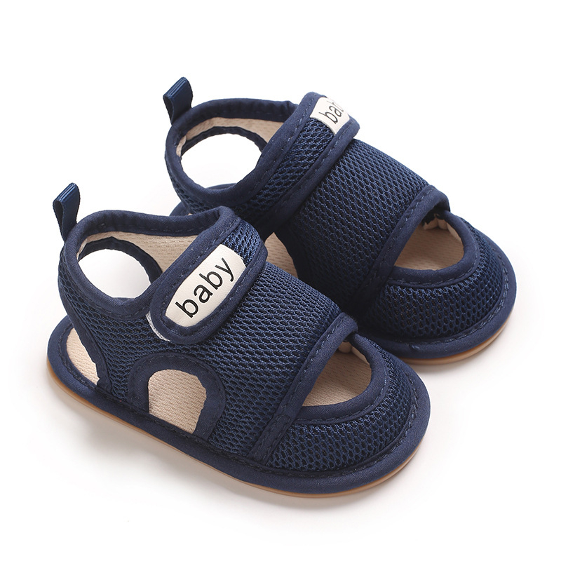 Ljetne cipele za bebe i malu djecu, mekana potplata, prozračni pamuk gornji dio, Velcro kopča