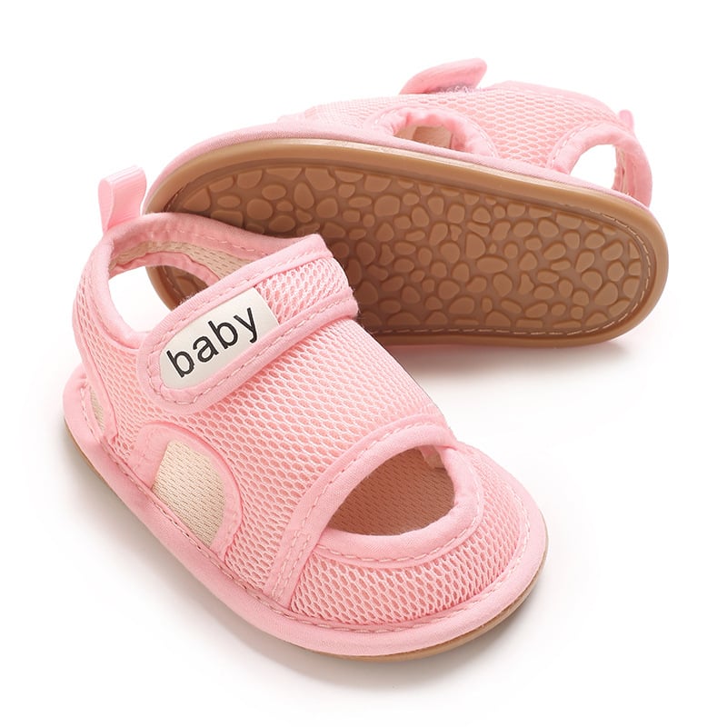 Ljetne cipele za bebe i malu djecu, mekana potplata, prozračni pamuk gornji dio, Velcro kopča