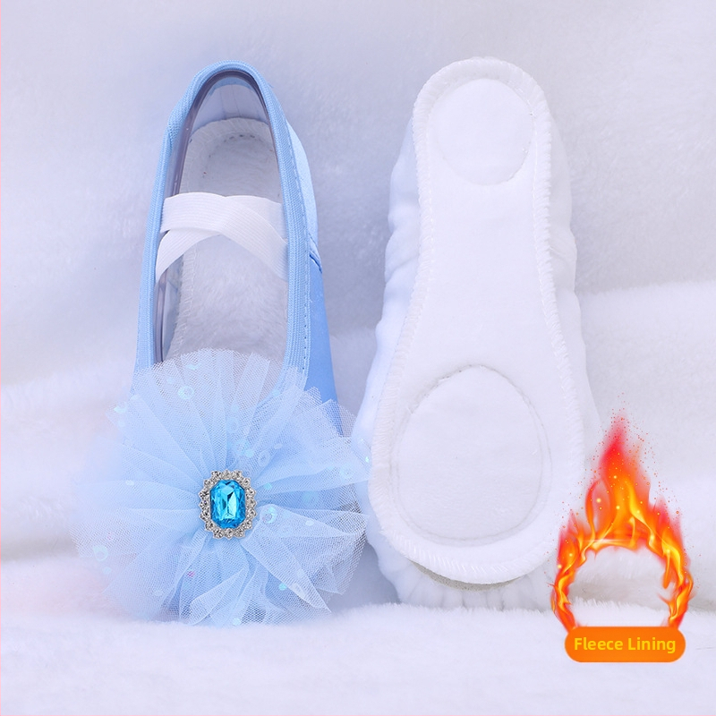 Dievčenské baletné topánky s mäkkou podrážkou – ľahké, priedušné detské tanečné topánky na balet