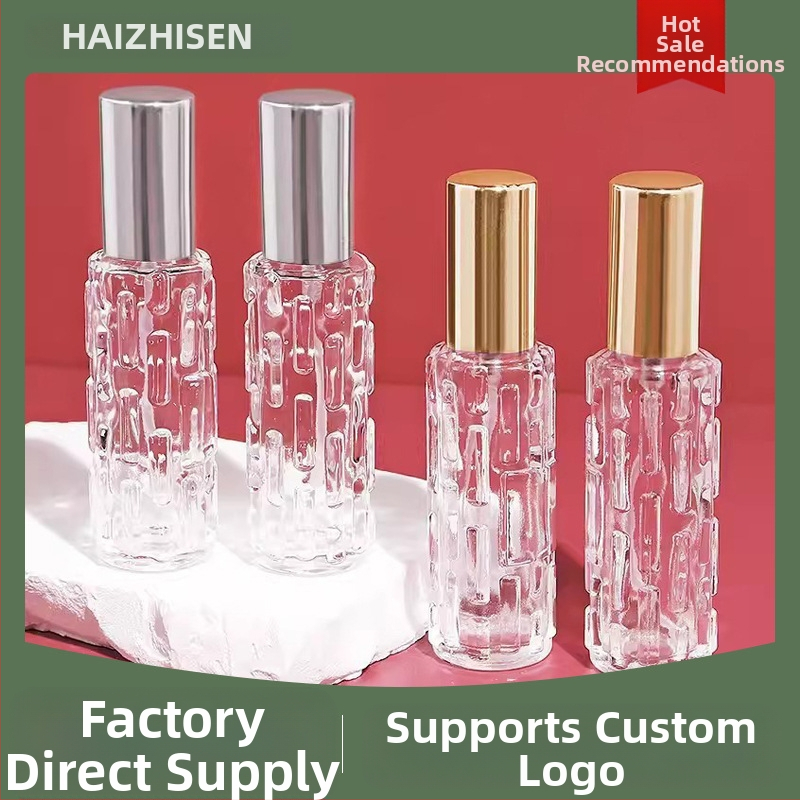 Staklena bočica parfema za nadopunu s raspršivačem, prešeno staklo, prijenosna prazna bočica za uzorke, Sea Forest marka, kartonsko pakiranje