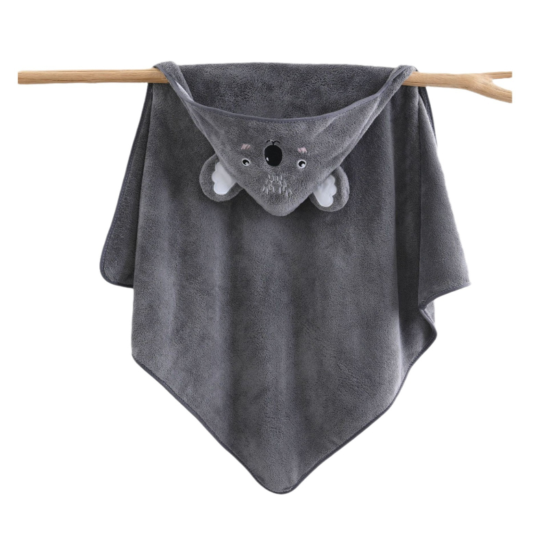 Ruiyan Kūdikio chalatas su gobtuvu – koralo flisas, 300–400 g, 150D paprastas audimas