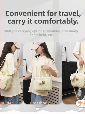 Τσάντα μητέρας-βρέφους για βόλτες, αδιάβροχη, μεγάλη χωρητικότητα, Oxford ύφασμα, σχέδιο anime cartoon, επένδυση πολυεστέρα, καμπύλη ζώνη ώμου