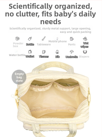 Τσάντα μητέρας-βρέφους για βόλτες, αδιάβροχη, μεγάλη χωρητικότητα, Oxford ύφασμα, σχέδιο anime cartoon, επένδυση πολυεστέρα, καμπύλη ζώνη ώμου