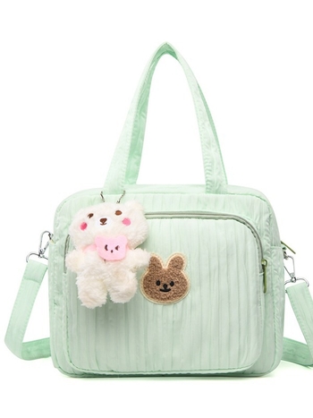 Τσάντα μητέρας-βρέφους για βόλτες, αδιάβροχη, μεγάλη χωρητικότητα, Oxford ύφασμα, σχέδιο anime cartoon, επένδυση πολυεστέρα, καμπύλη ζώνη ώμου