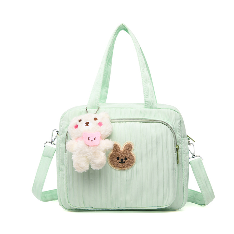 Vízálló anyuka-baba táska, nagy kapacitású, többfunkciós, váll- vagy crossbody-stílusú