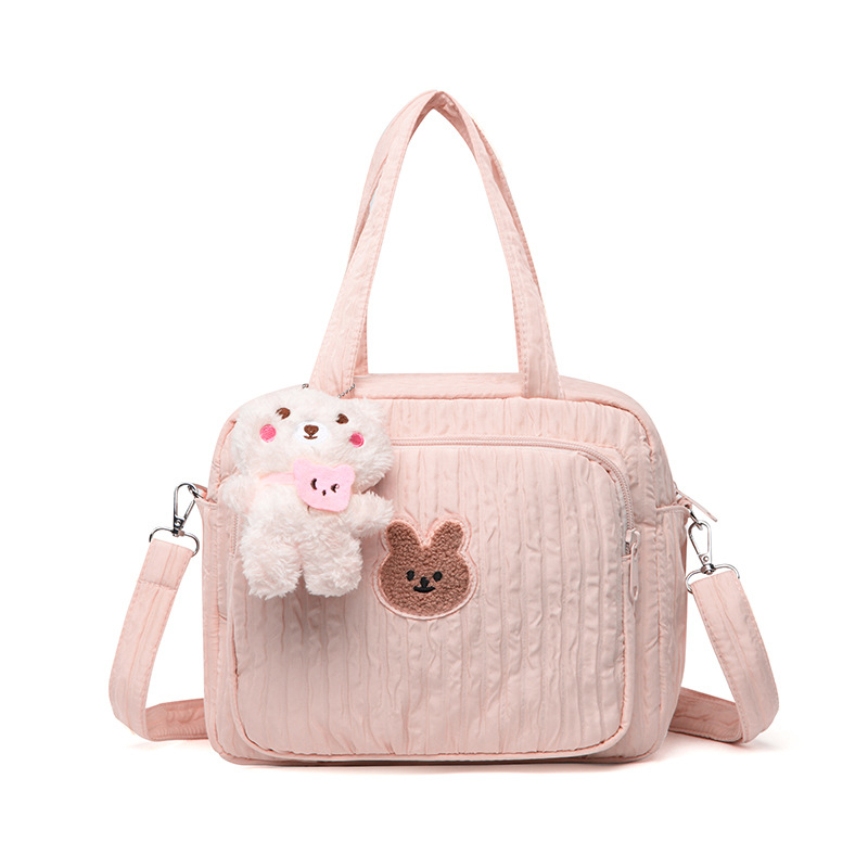 Vízálló anyuka-baba táska, nagy kapacitású, többfunkciós, váll- vagy crossbody-stílusú