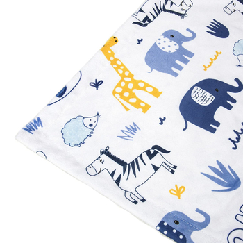Двоен слой одеяло за новородени с животински модел, полиестер, подходящо за деца до 12 месеца
