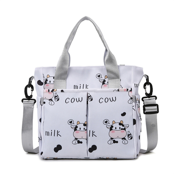 Τσάντα μαμά crossbody με στυλ αστικής απλότητας, Oxford ύφασμα, οριζόντια τετράγωνη μορφή, φερμουάρ, εσωτερική θήκη για κινητό, Trail μάρκα