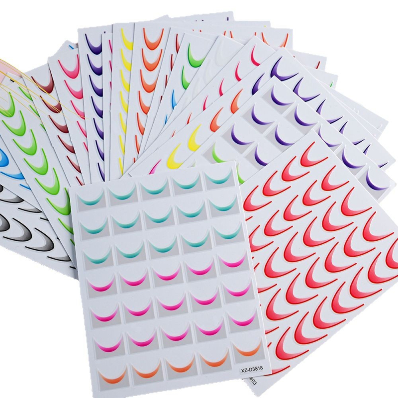 Σετ αυτοκόλλήτων νυχιών σε γαλλικού μανικιού στυλ – επίπεδα, λεπτά και ανθεκτικά με αδιάβροχη κόλλα-βάση; μάρκα Beautiful Area; μοτίβο 22012400734.