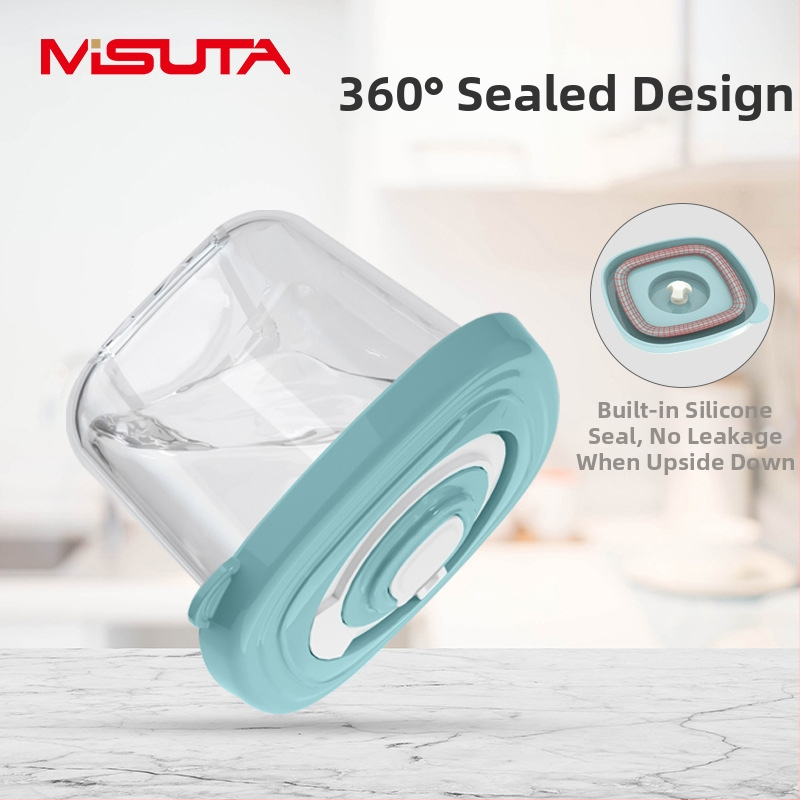 MISUTA Chrono кутия за допълваща храна за бебета – 6 бр., PP комплект посуда със запечатани прегради, за бебета над 3 месеца