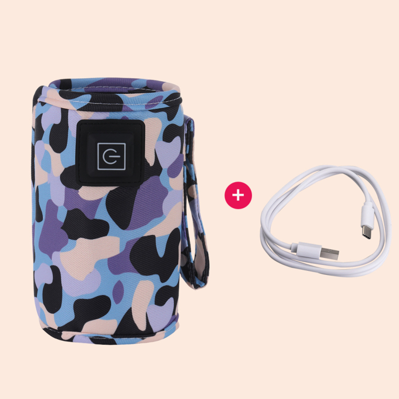 Κάλυμμα θέρμανσης μπιμπερό μωρού, καμουφλάζ σειρά, παχύ ύφασμα, έλεγχος θερμοκρασίας