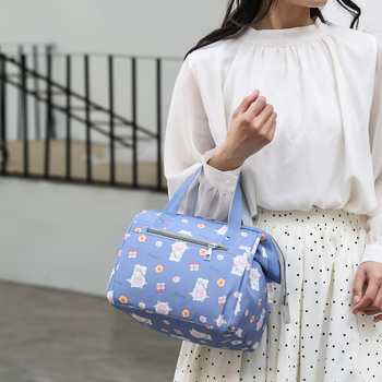 Τσάντα για μεσημεριανό από Oxford ύφασμα, αναπνεύσιμη κατασκευή, καμπύλος ιμάντας ώμου, επένδυση πολυεστέρα