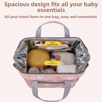 Τσάντα για μεσημεριανό από Oxford ύφασμα, αναπνεύσιμη κατασκευή, καμπύλος ιμάντας ώμου, επένδυση πολυεστέρα