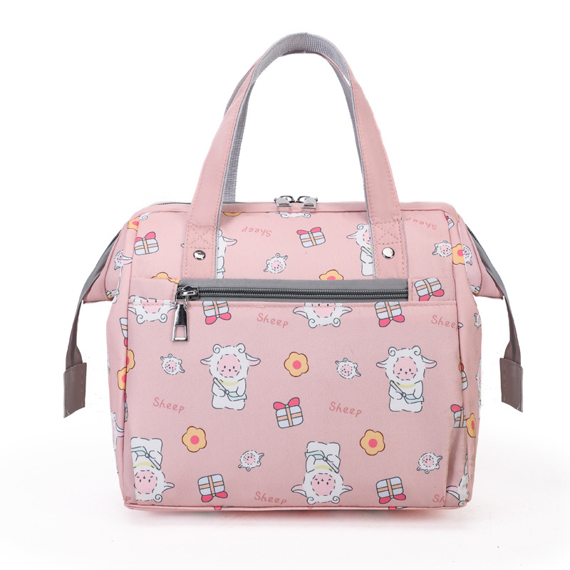 Τσάντα για μεσημεριανό από Oxford ύφασμα, αναπνεύσιμη κατασκευή, καμπύλος ιμάντας ώμου, επένδυση πολυεστέρα